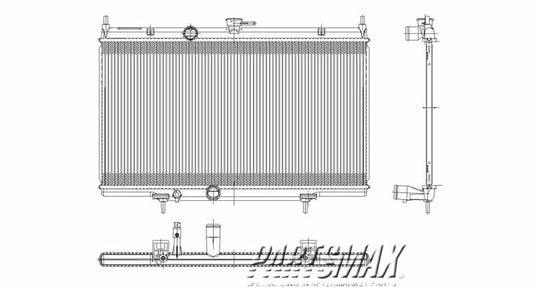 3010 | 2007-2012 NISSAN SENTRA Radiator assembly w/2.0L engine | NI3010211|21400ET000
