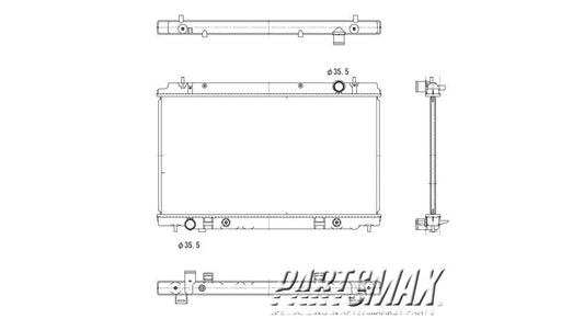3010 | 2007-2009 NISSAN 350Z Radiator assembly Auto Trans | NI3010215|21460EV00A