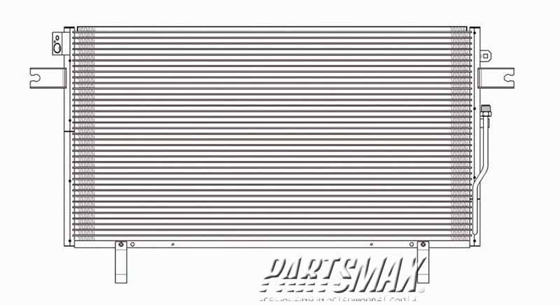 3030 | 1998-2000 NISSAN PATHFINDER Air conditioning condenser from 8/97 | NI3030114|921102W110