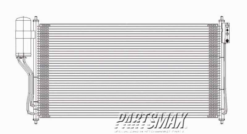 3030 | 2004-2009 NISSAN QUEST Air conditioning condenser all | NI3030156|921005Z000