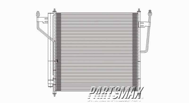 3030 | 2004-2015 NISSAN TITAN Air conditioning condenser all | NI3030157|921009GF0A