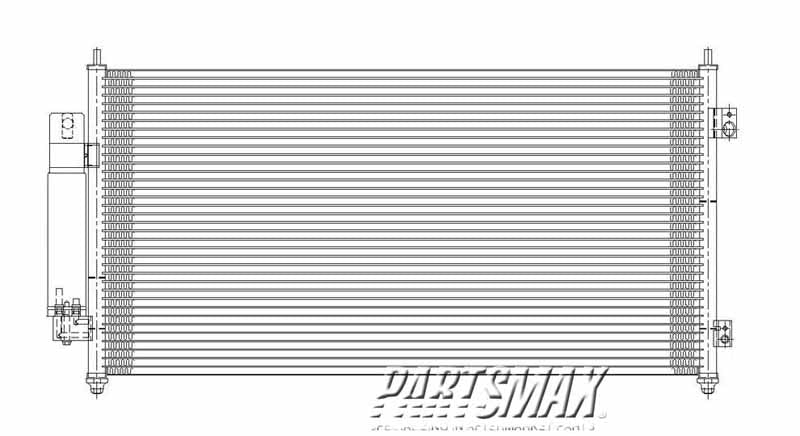 2910 | 2007-2012 NISSAN SENTRA Air conditioning condenser all | NI3030162|92100ZE80A