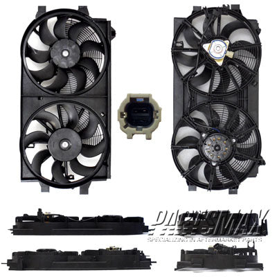 2880 | 2011-2012 NISSAN LEAF Radiator cooling fan assy | NI3115145|214813NA0A