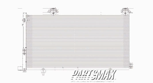 3030 | 2005-2006 SCION xB Air conditioning condenser From 4-05 | SC3030103|8845052231