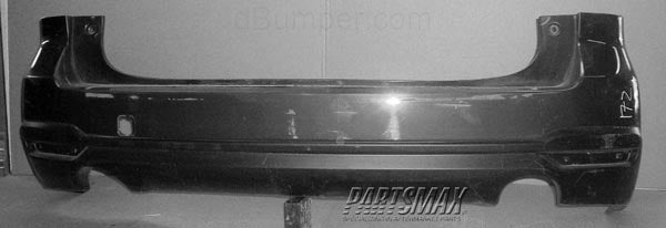 2430 | 2014-2018 SUBARU FORESTER Rear bumper cover w/o Object Sensors; w/Textured Lower; prime | SU1100172|57794SG000