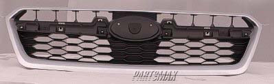 1200 | 2012-2014 SUBARU IMPREZA Grille assy Silver Bezel | SU1200145|91122FJ010