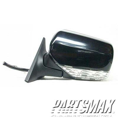 1320 | 2005-2008 SUBARU FORESTER LT Mirror outside rear view Power; Folding; w/Signal Lamp; Obsidian Black; PTM | SU1320121|91071SA131VW