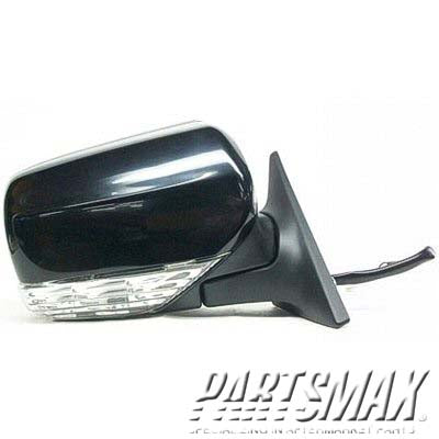 1321 | 2005-2008 SUBARU FORESTER RT Mirror outside rear view Power; Folding; w/Signal Lamp; Obsidian Black; PTM | SU1321121|91071SA121VW