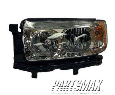 1150 | 2006-2008 SUBARU FORESTER LT Headlamp assy composite Halogen; w/o Sport Pkg | SU2502119|84001SA471