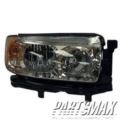 1160 | 2006-2008 SUBARU FORESTER RT Headlamp assy composite Halogen; w/o Sport Pkg | SU2503119|84001SA461
