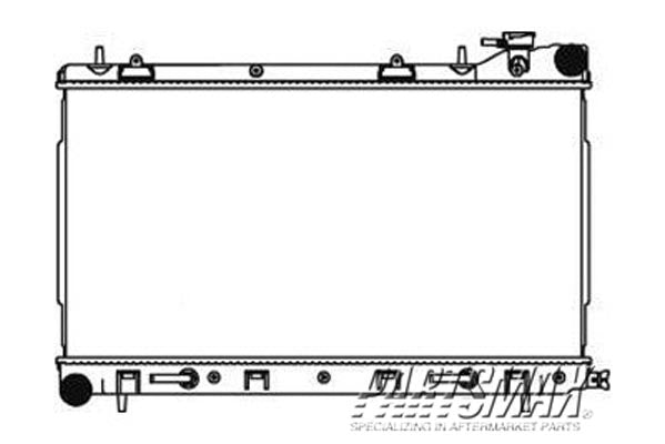 3010 | 2006-2008 SUBARU FORESTER Radiator assembly Auto Trans; w/o Turbo | SU3010649|45119SA060