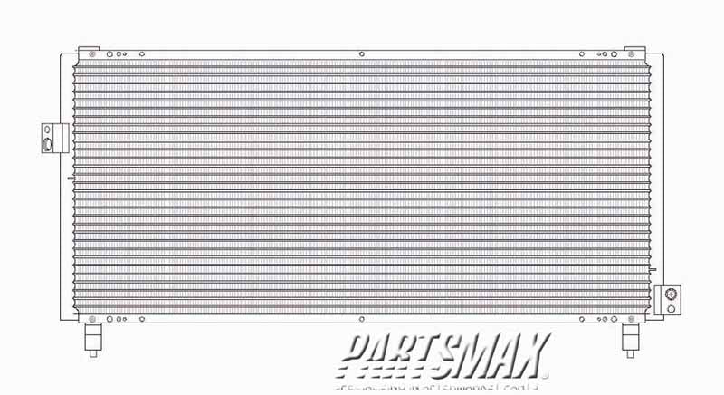 3030 | 1997-1997 SUBARU IMPREZA Air conditioning condenser all | SU3030102|73210FA140