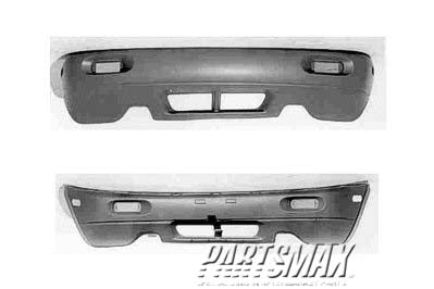 1000 | 1996-1998 SUZUKI X-90 Front bumper cover black | SZ1000110|71700798105PK