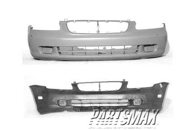 1000 | 1999-2002 SUZUKI ESTEEM Front bumper cover prime | SZ1000113|7171165G115PK
