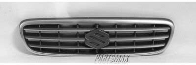 1200 | 2001-2002 SUZUKI ESTEEM Grille assy bright & black | SZ1200118|7211165G11D2W