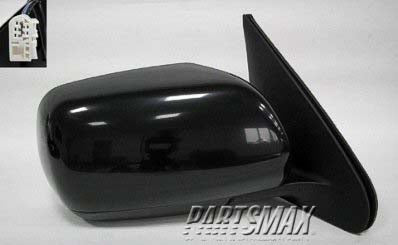 1320 | 2006-2013 SUZUKI GRAND VITARA LT Mirror outside rear view Power; Heated; w/Glass; w/Cover; Black (Code ZJ3); PTM | SZ1320114|8470265J40ZJ3