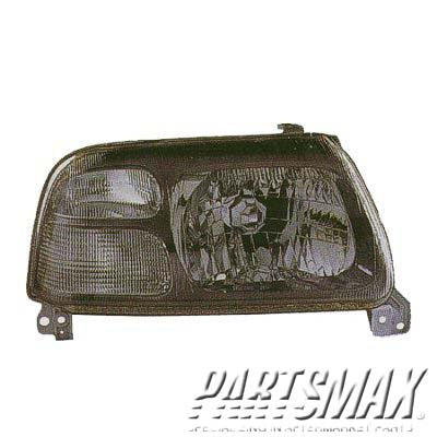 2502 | 2004-2005 SUZUKI GRAND VITARA LT Headlamp assy composite Grand Vitara; w/o bulbs or sockets; w/black bezel | SZ2502107|3532065DA0