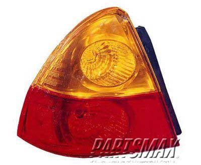 2818 | 2002-2007 SUZUKI AERIO LT Taillamp lens/housing 4dr sedan | SZ2818102|3567055G10