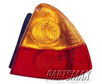 2230 | 2002-2007 SUZUKI AERIO RT Taillamp lens/housing 4dr sedan | SZ2819102|3565055G10