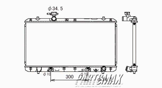 3010 | 2002-2007 SUZUKI AERIO Radiator assembly w/auto trans | SZ3010133|1770054G20