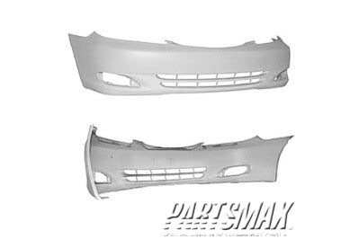 250 | 2002-2004 TOYOTA CAMRY Front bumper cover USA built; SE; w/fog lamps; prime | TO1000231|52119AA905