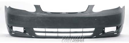 250 | 2003-2004 TOYOTA COROLLA Front bumper cover CE|LE; prime | TO1000240|5211902915