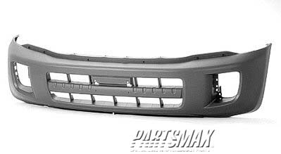 1000 | 2001-2003 TOYOTA RAV4 Front bumper cover w/o Wheel Opng Flares; matte dark gray | TO1000248|5211942281-PFM