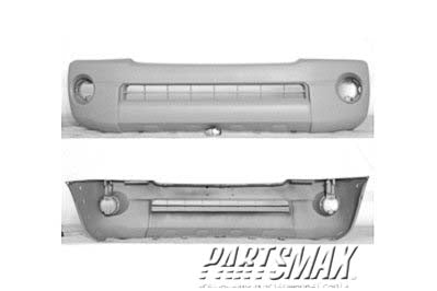 1000 | 2005-2011 TOYOTA TACOMA Front bumper cover BASE|PRERUNNER (4.0L); PRERUNNER (2.7L); 4WD | TO1000302|5211904040