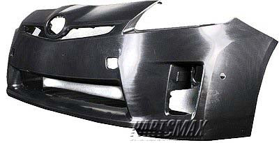 250 | 2010-2011 TOYOTA PRIUS Front bumper cover Halogen H/Lamps; w/Pre-Collision System; prime | TO1000376|5211947918