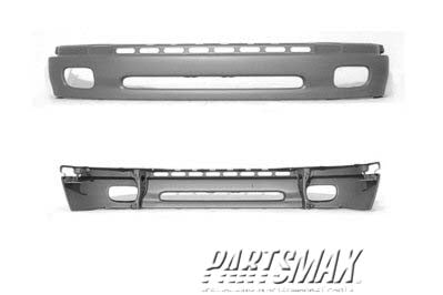 1002 | 2000-2006 TOYOTA TUNDRA Front bumper face bar DLX/SR5; w/steel facebar; prime | TO1002171|521010C010