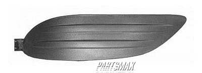 530 | 2005-2008 TOYOTA COROLLA RT Front bumper insert fog lamp hole cover; CE/LE; plastic | TO1039107|5212702170