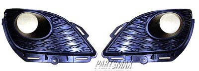 530 | 2009-2010 TOYOTA MATRIX RT Front bumper insert Fog Lamp Hole Cover; w/Spoiler | TO1039137|8148102130