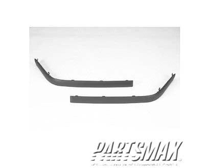 1059 | 1998-1999 TOYOTA TERCEL RT Front bumper impact strip dark gray | TO1059105|5271216070B0
