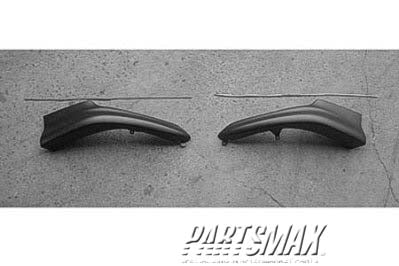 810 | 2003-2004 TOYOTA COROLLA Front bumper spoiler right side; black - paint to match | TO1093109|7608102010C1