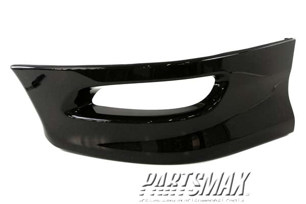 810 | 2005-2008 TOYOTA COROLLA Front bumper spoiler LH; Black; PTM | TO1093122|7608302030C0
