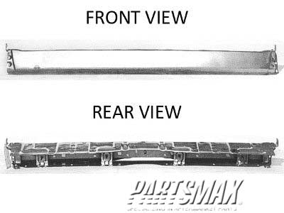 2440 | 1999-2002 TOYOTA 4RUNNER Rear bumper face bar SR5; w/o Sports package; bright | TO1102228|5210535360
