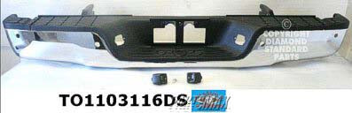 1103 | 2007-2013 TOYOTA TUNDRA Rear bumper assembly w/Parking Assist; Chrome | TO1103116|521510C090-PFM