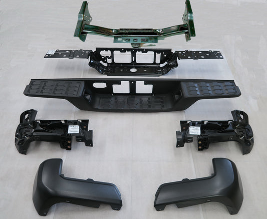 1103 | 2016-2019 TOYOTA TACOMA Rear bumper assembly w/Towing Hitch; w/o Parking Assist; Black; see notes | TO1103128|5215904030-PFM