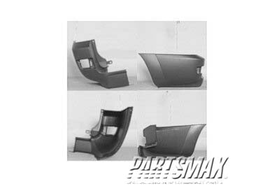 1104 | 2003-2005 TOYOTA 4RUNNER LT Rear bumper extension outer SR5; textured matte-gray | TO1104117|5215335120