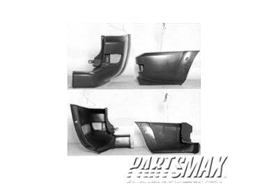1105 | 2005-2005 TOYOTA 4RUNNER RT Rear bumper extension outer smooth finish; prime | TO1105118|5215235900