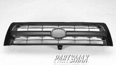 860 | 1999-2000 TOYOTA 4RUNNER Grille assy w/V6 engine; black & dark argent | TO1200227|5311135460