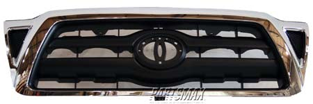 1200 | 2005-2008 TOYOTA TACOMA Grille assy SR5; bright | TO1200268|5310004360