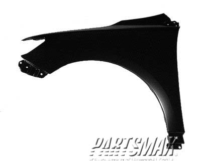 50 | 2009-2013 TOYOTA COROLLA LT Front fender assy Japan Built; w/o S.L. Hole | TO1240224|5380212A70