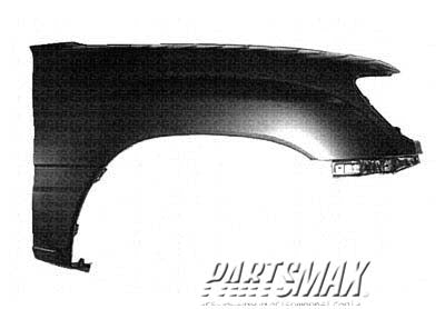 1241 | 1998-2005 TOYOTA LAND CRUISER RT Front fender assy w/o side molding | TO1241171|538016A011