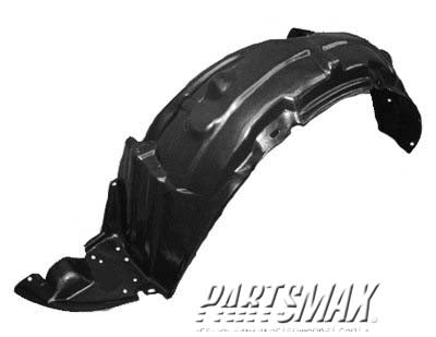130 | 2001-2003 TOYOTA PRIUS LT Front fender inner panel fender liner; plastic | TO1248142|5387647010