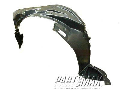 1250 | 2007-2014 TOYOTA FJ CRUISER LT Front fender splash shield plastic liner | TO1250123|5380835111