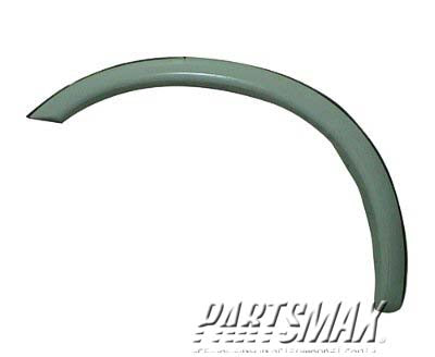 1268 | 1995-2000 TOYOTA TACOMA LT Front fender flare plastic; black - paint to match | TO1268101|7587235900