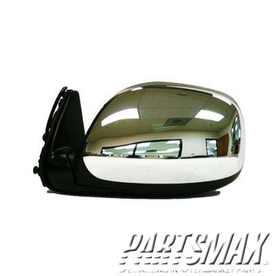 1320 | 2003-2004 TOYOTA TUNDRA LT Mirror outside rear view non-heated power remote; textured black; w/bright housing; SR5; reg. cab | TO1320191|879400C040