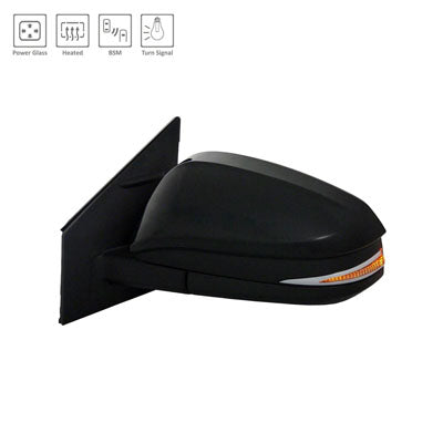 1320 | 2015-2018 TOYOTA RAV4 LT Mirror outside rear view North America Built; w/Signal Lamp; w/Blind Spot Detection; From 11-14; PTM | TO1320343|879400R190C0