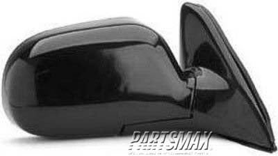 1321 | 1993-1997 TOYOTA COROLLA RT Mirror outside rear view 4dr sedan/4dr wagon; LE; power remote foldaway; black | TO1321104|879101E170C0